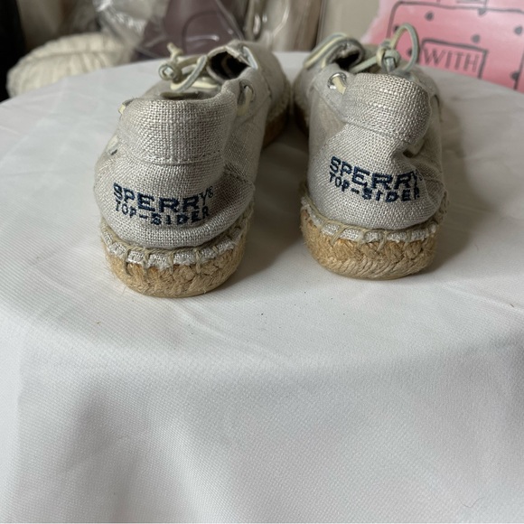 Sperry Top Sider Katama Espadrille Flats in Silver Gray Sz 6.5 - Picture 6 of 10